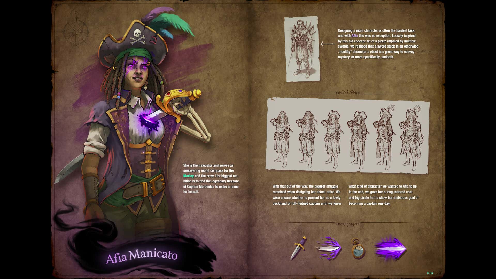 #1. Shadow Gambit: The Cursed Crew - Artbook & Strategy Guide (GOG) โดย: Hooded Horse