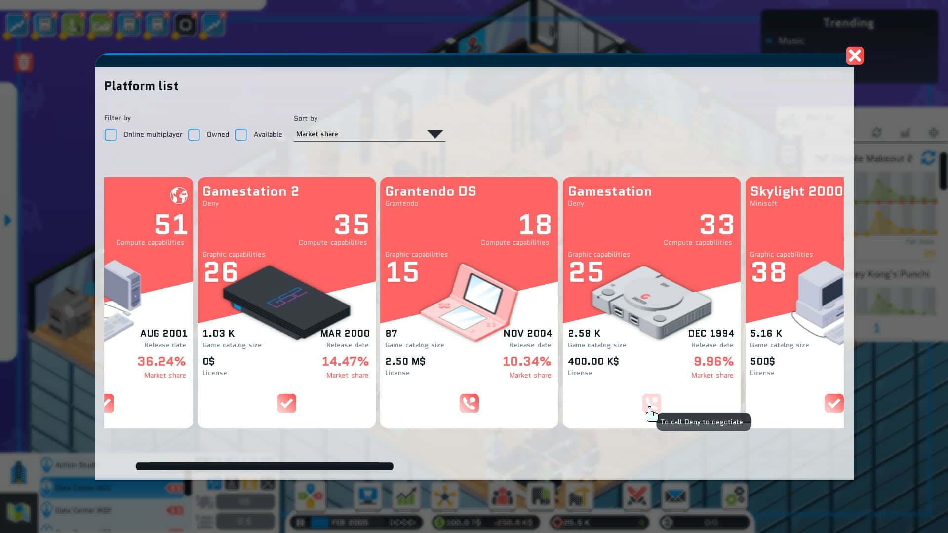 #2. City Game Studio: a tycoon about game dev (GOG) 由: Binogure Studio