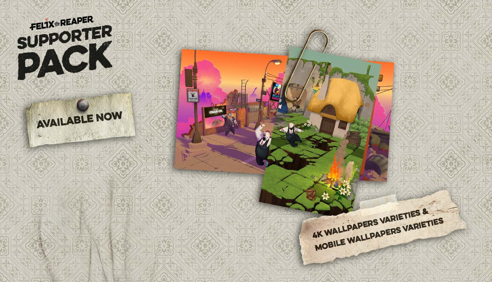 #3. Felix The Reaper - Supporter Pack (GOG) Bởi: Daedalic Entertainment