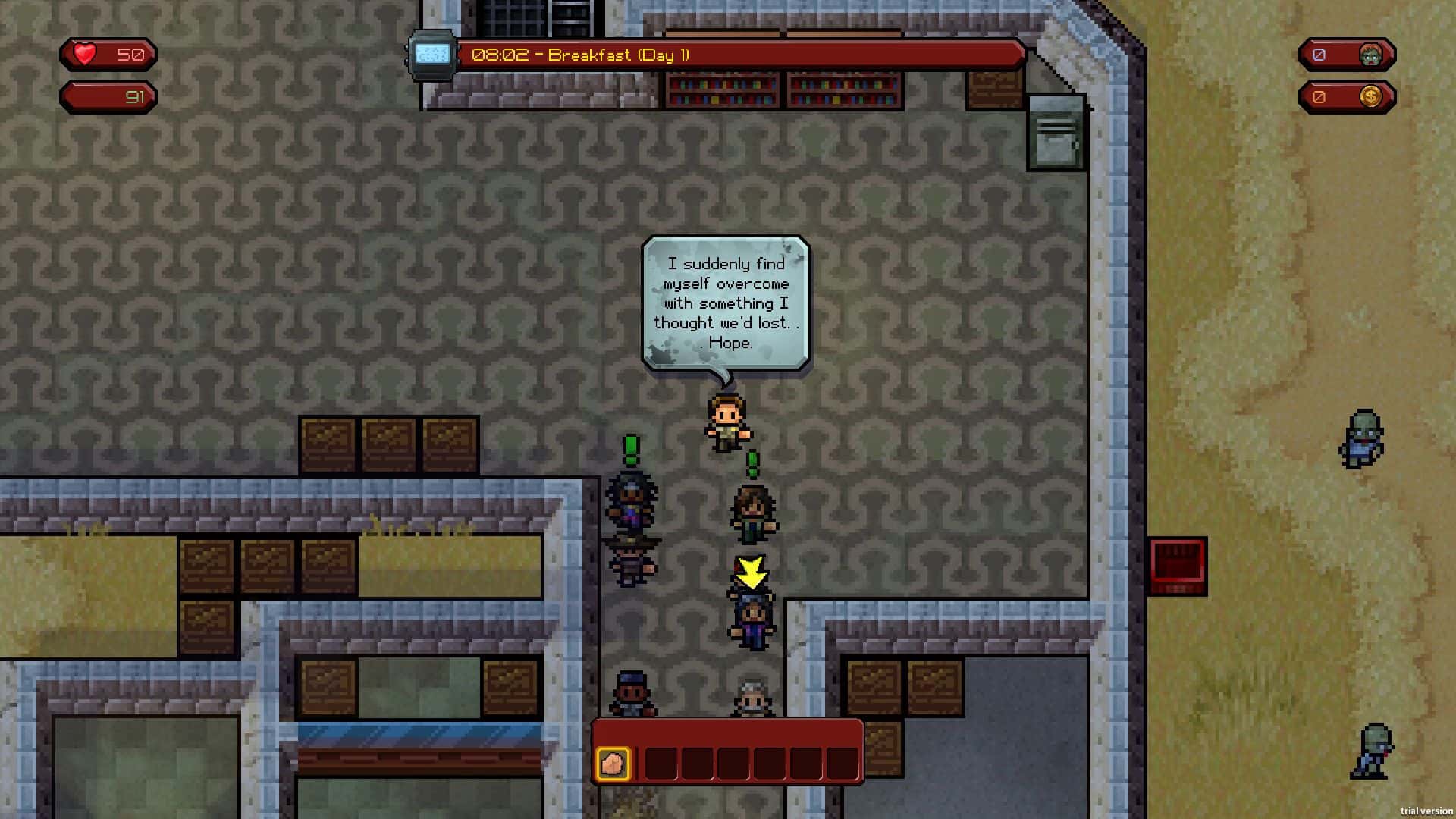 #6. The Escapists: The Walking Dead (GOG) By: Team17 Digital LTD.