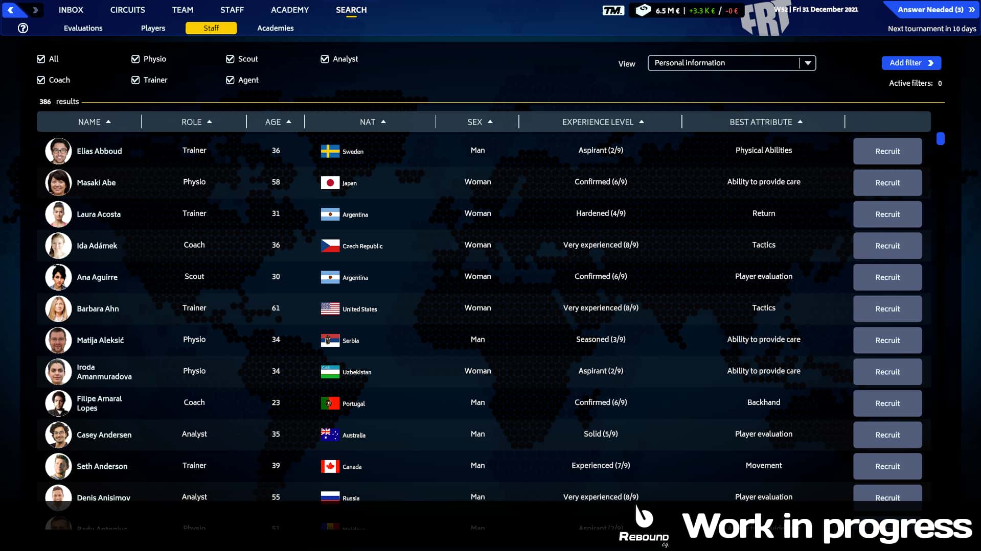 #10. Tennis Manager 2023 (GOG) By: Rebound CG