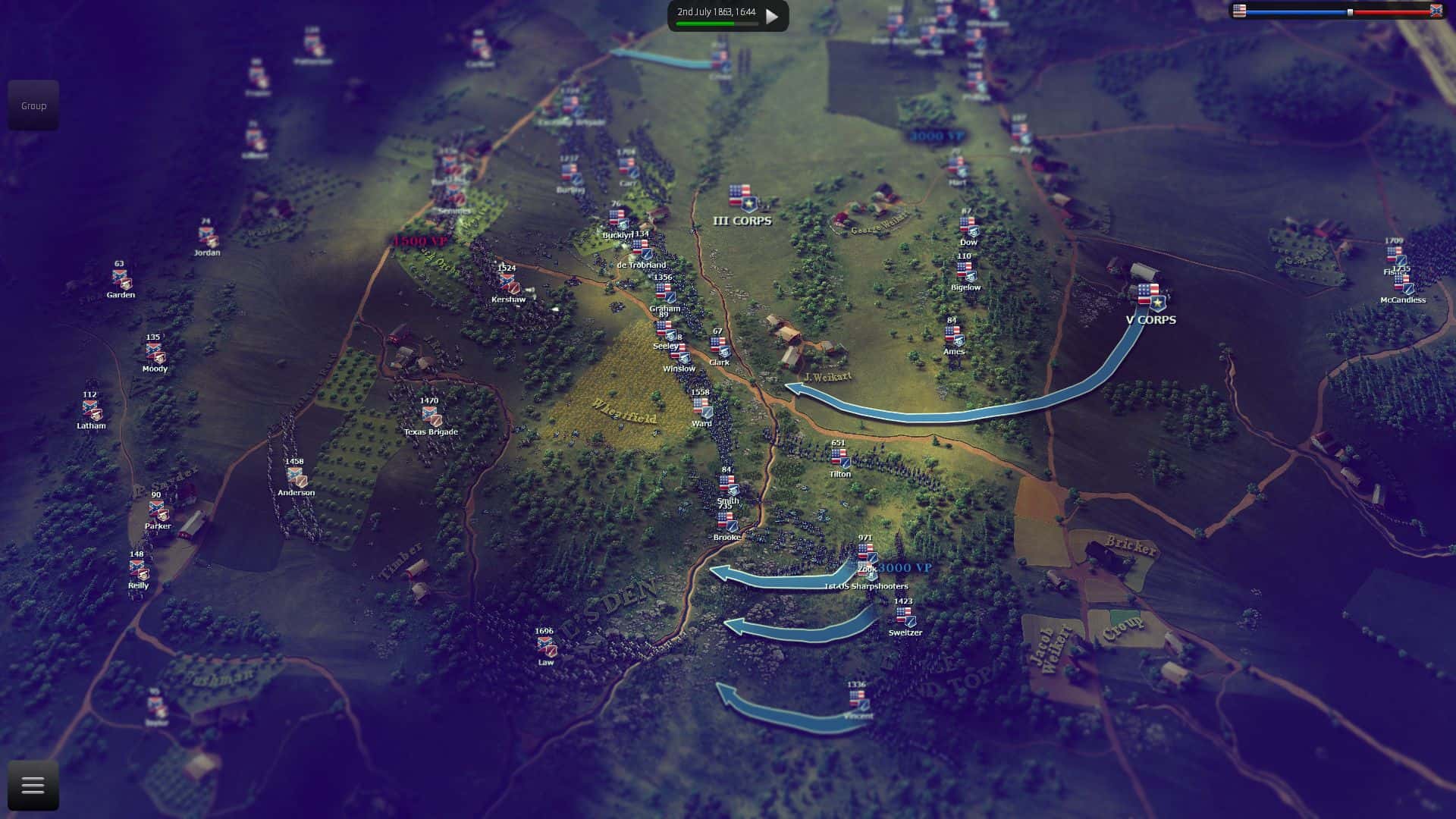#6. Ultimate General: Gettysburg (GOG) 由: Game-Labs