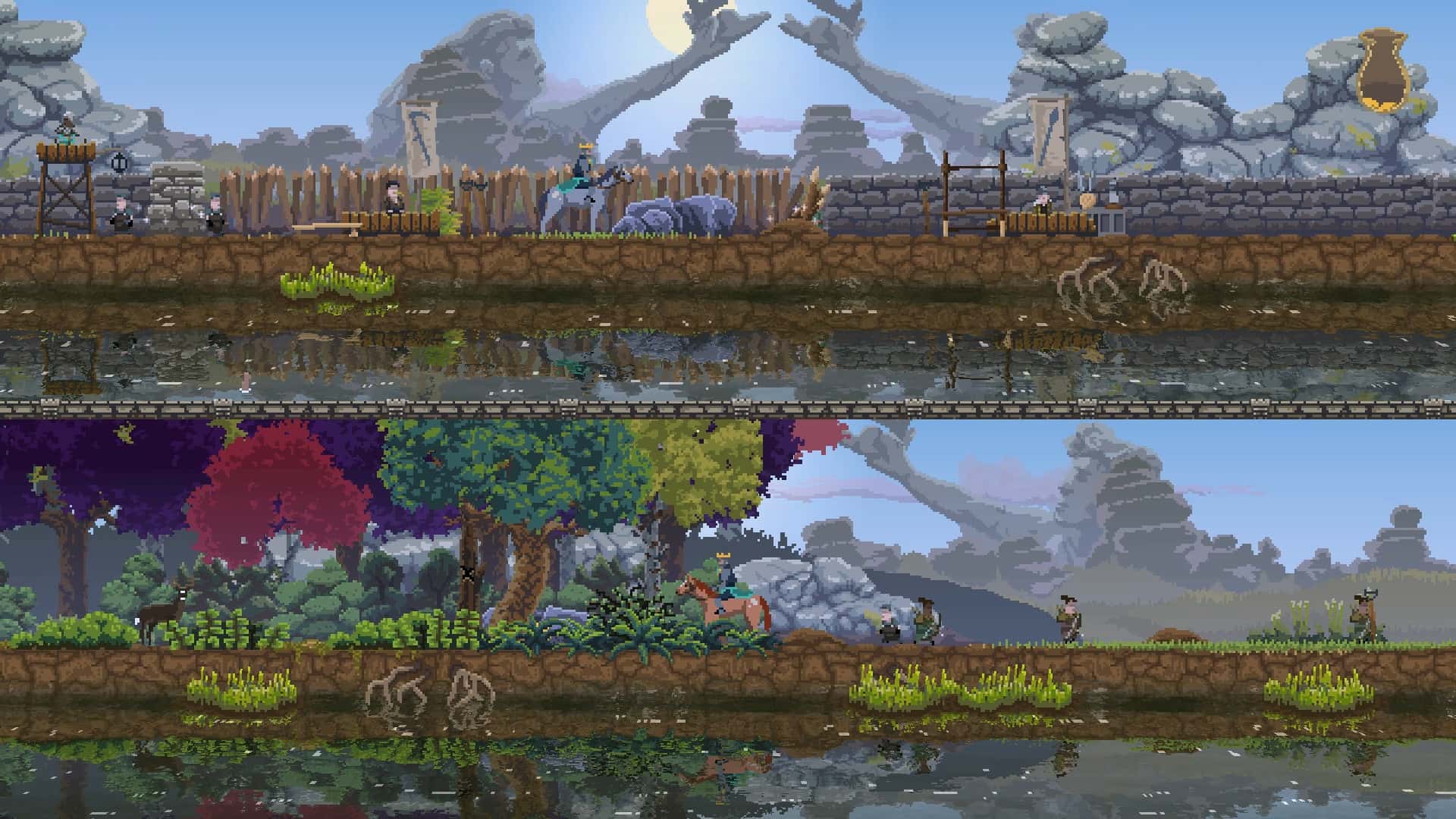 #9. Kingdom Two Crowns (GOG) Bởi: Raw Fury