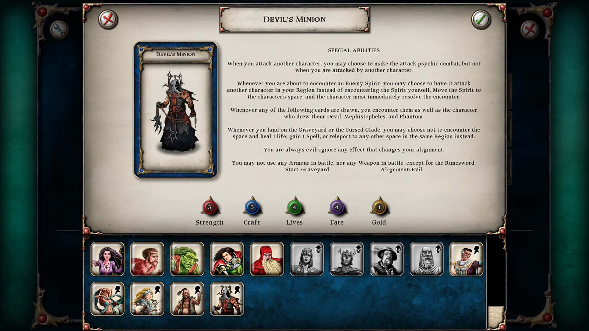 #1. Talisman Character - Devil's Minion (GOG) Bởi: Nomad Games