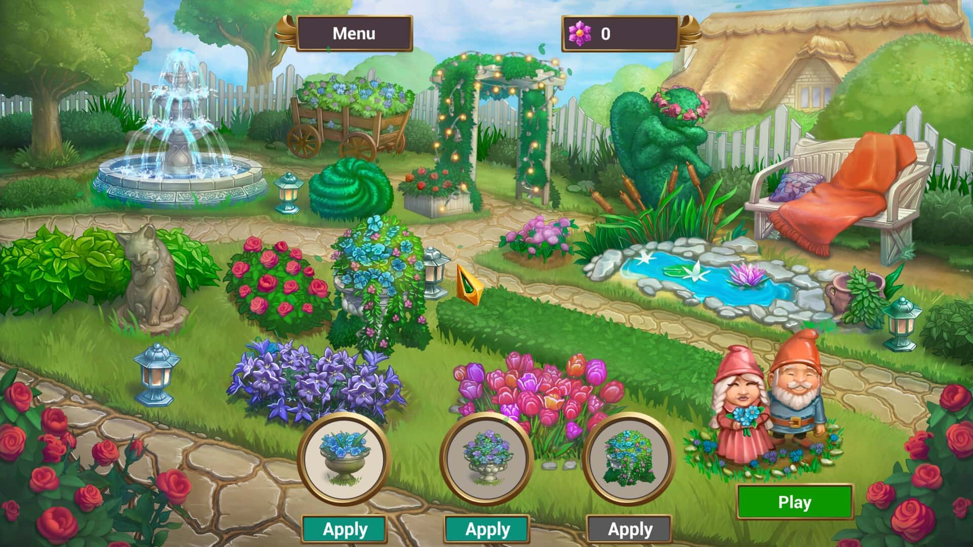 #6. Solitaire Quest: Garden Story (GOG) Podle: Playzzy Games