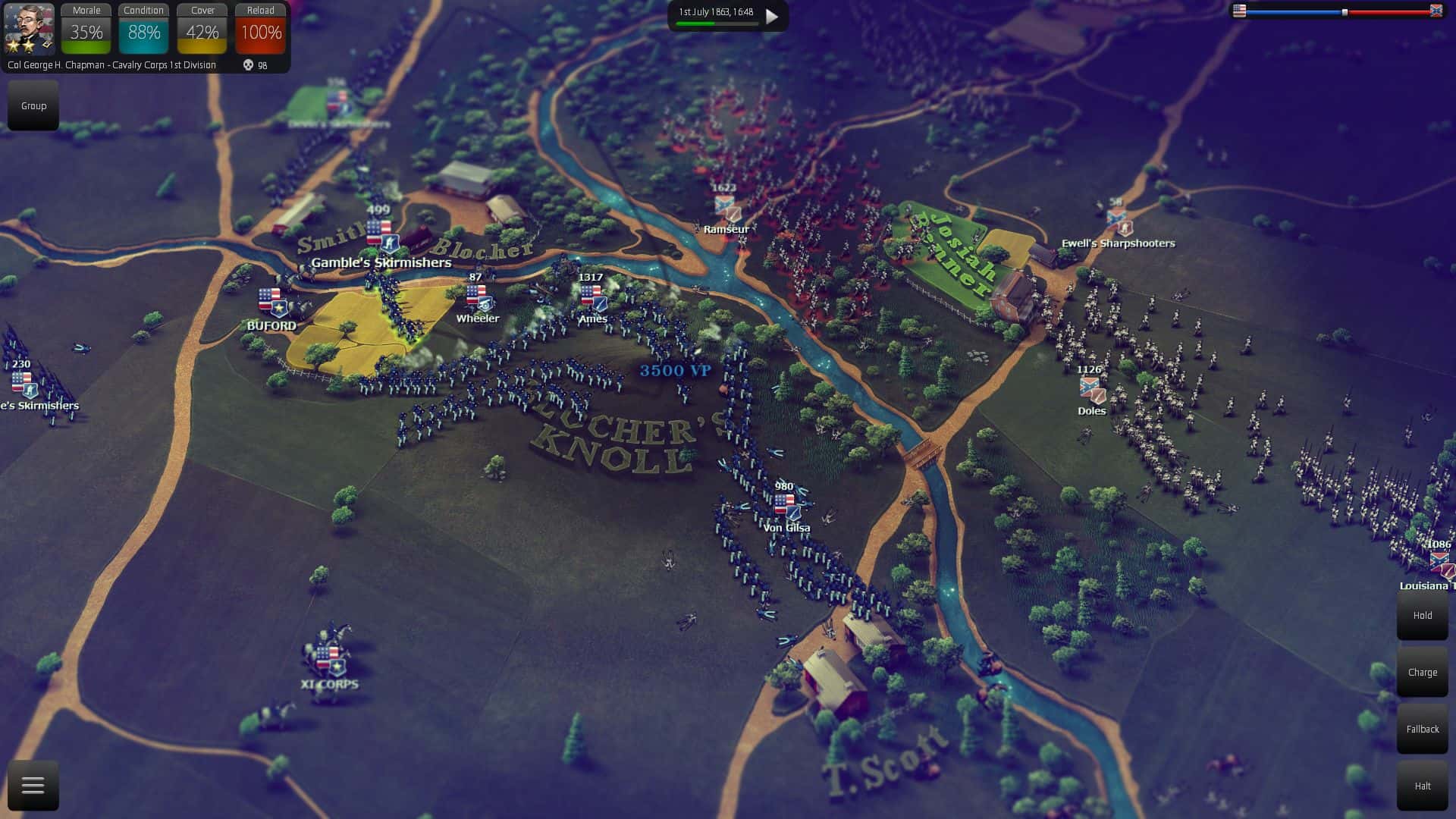 #1. Ultimate General: Gettysburg (GOG) 由: Game-Labs