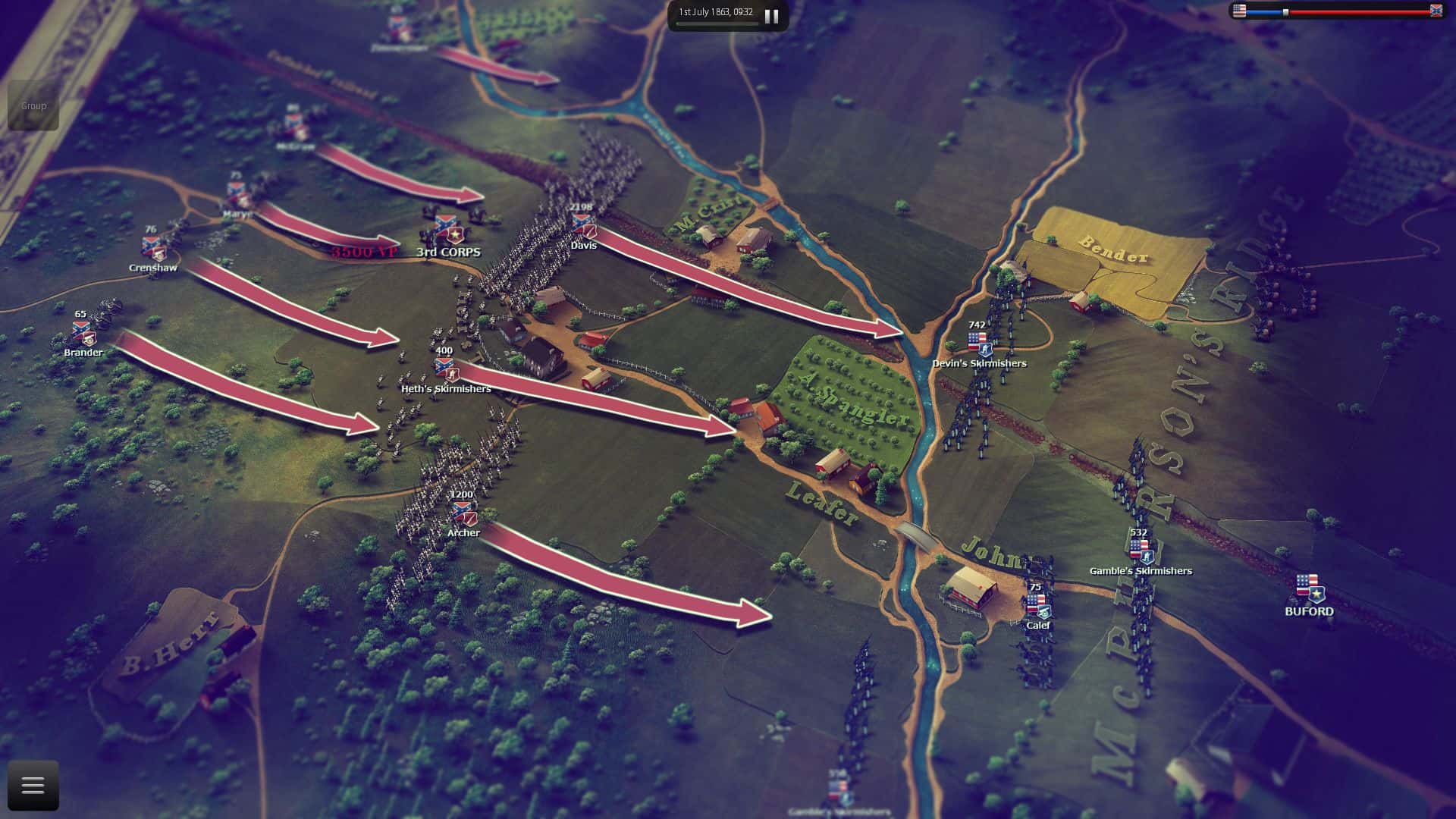 #8. Ultimate General: Gettysburg (GOG) 由: Game-Labs