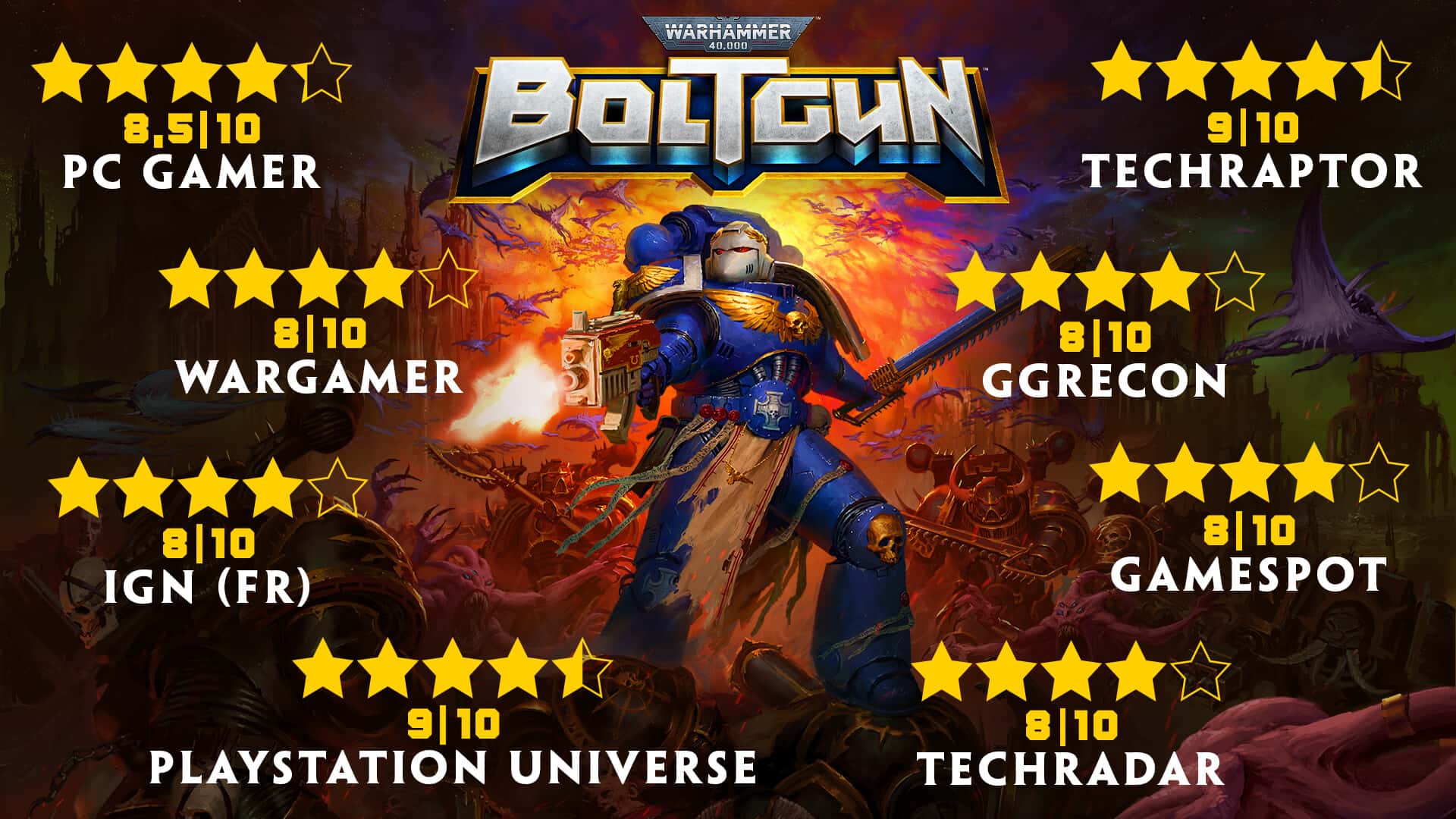#7. Warhammer 40,000: Boltgun (GOG) By: Focus Entertainment