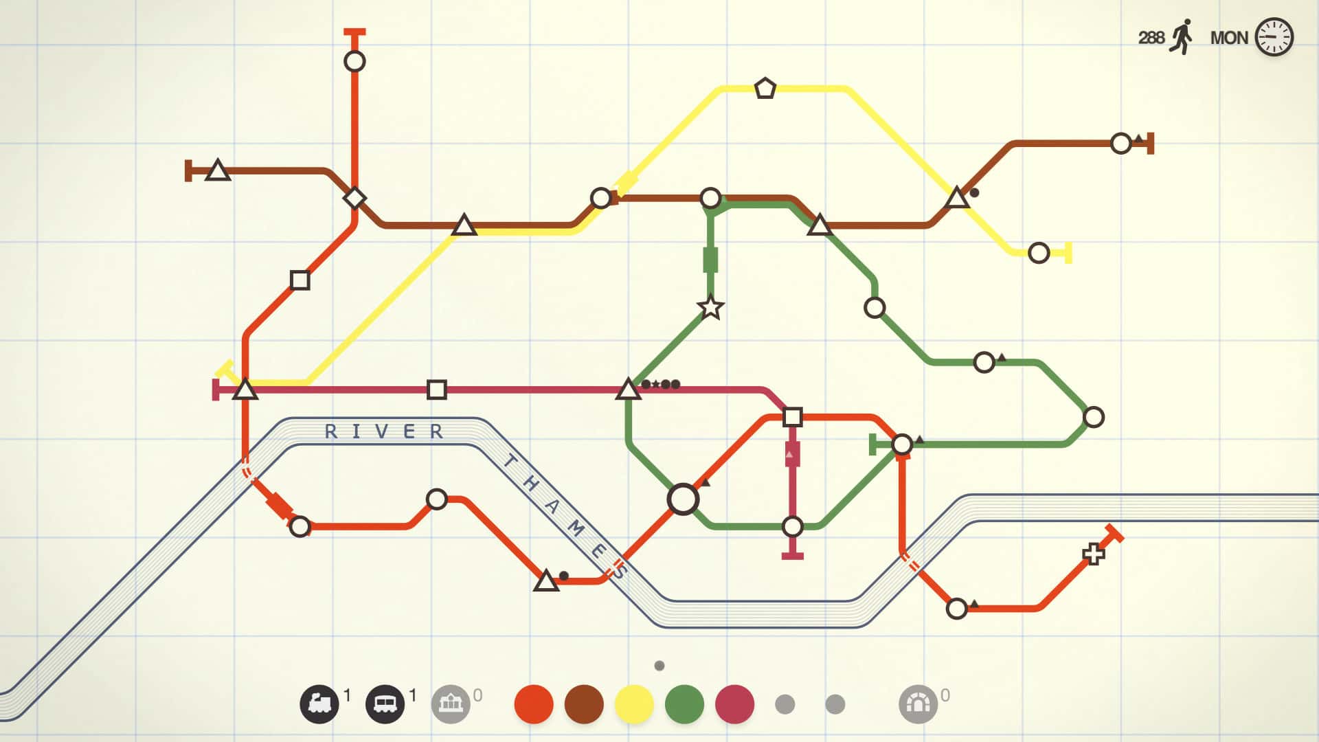 #1. Mini Metro (GOG) От: Dinosaur Polo Club