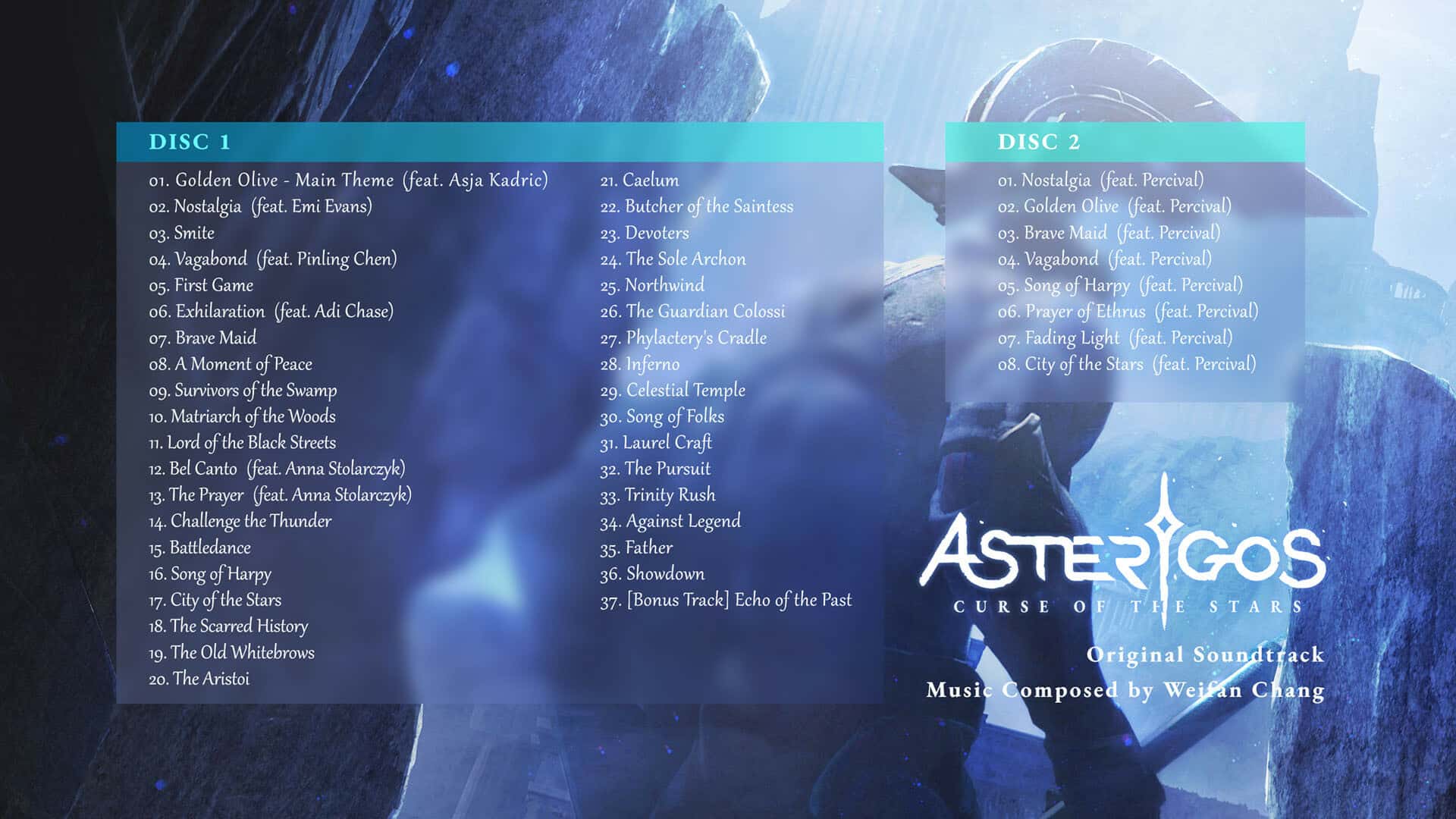 #1. Asterigos: Curse of the Stars - Complete Soundtrack (GOG) Podle: tinyBuild