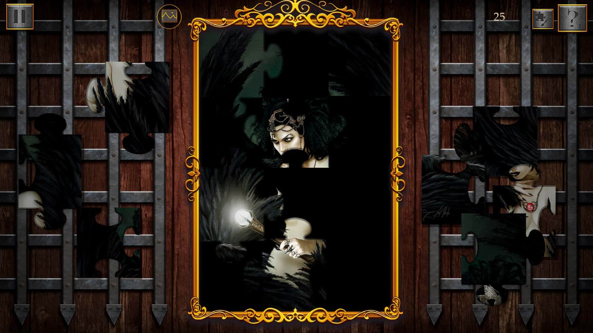 #7. Dark Fantasy: Epic Jigsaw Puzzle (GOG) 由: MediBang Games
