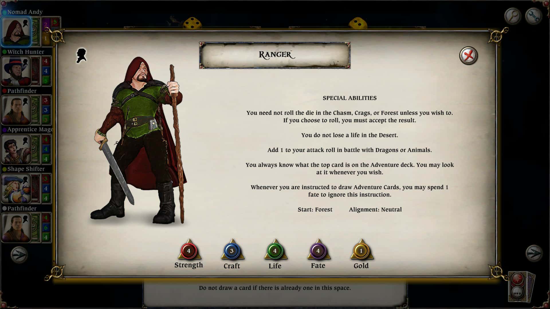 #4. Talisman Character - Ranger (GOG) 由: Nomad Games