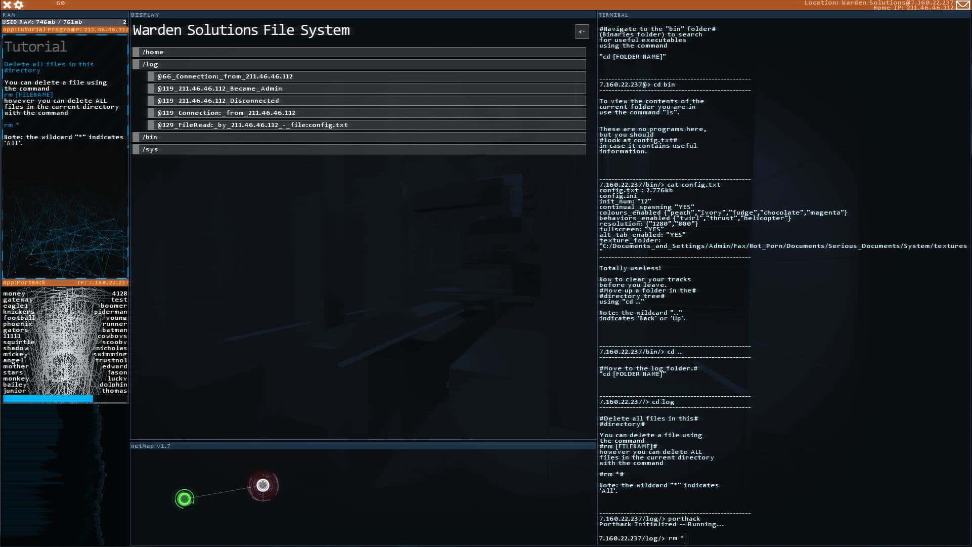 #4. Hacknet (GOG) By: Fellow Traveller