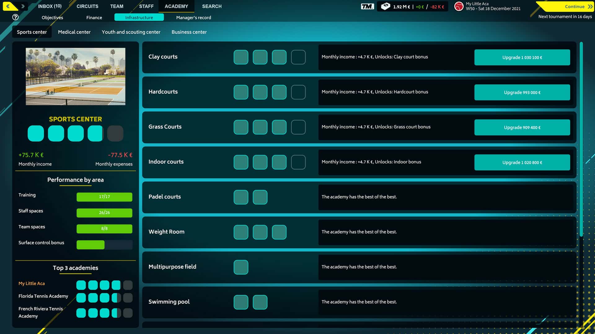 #6. Tennis Manager 2022 (GOG) 来自: Rebound CG