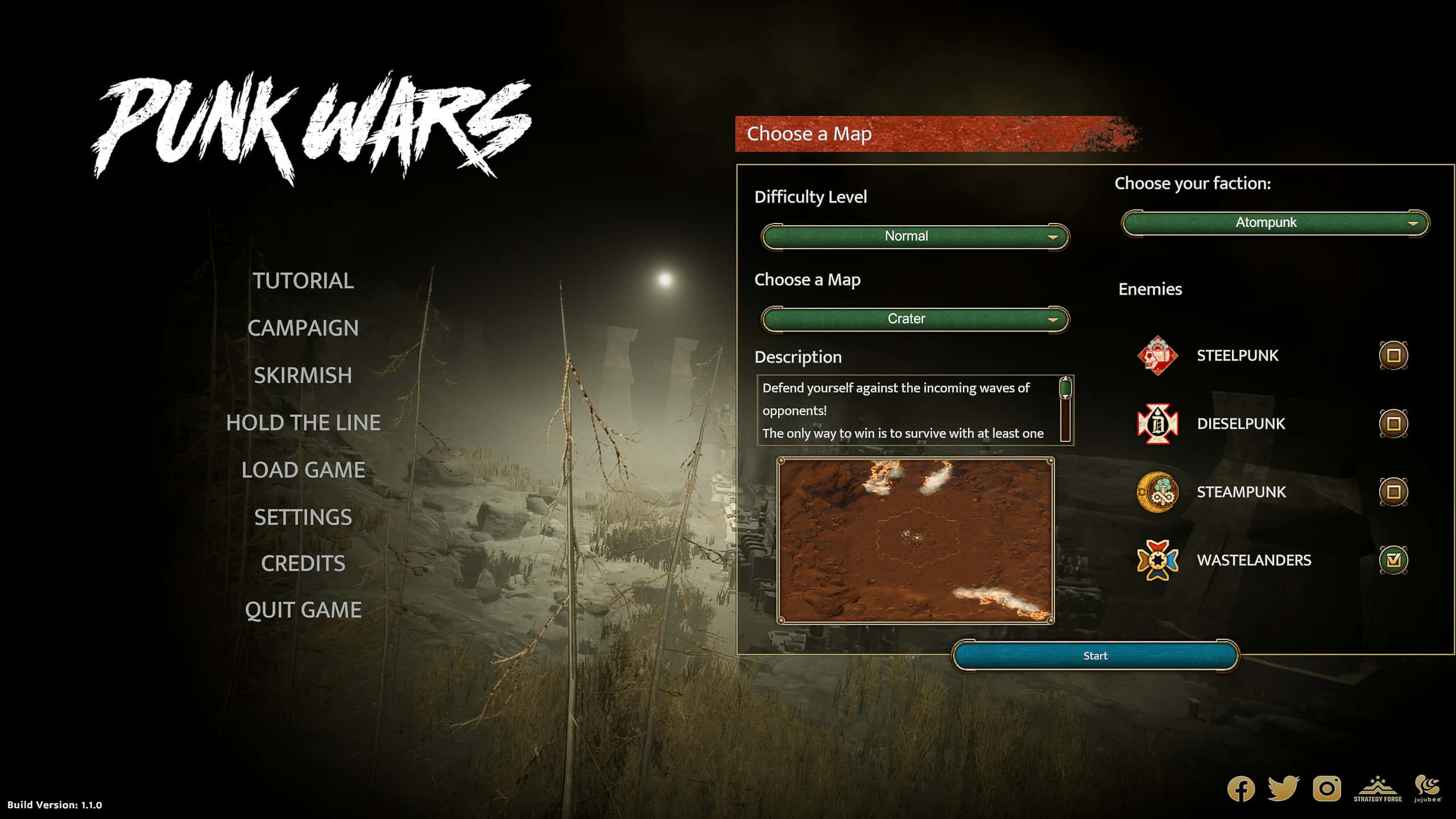 #5. Punk Wars: Hold the Line (GOG) بواسطة: Jujubee S.A., Strategy Forge S.A.