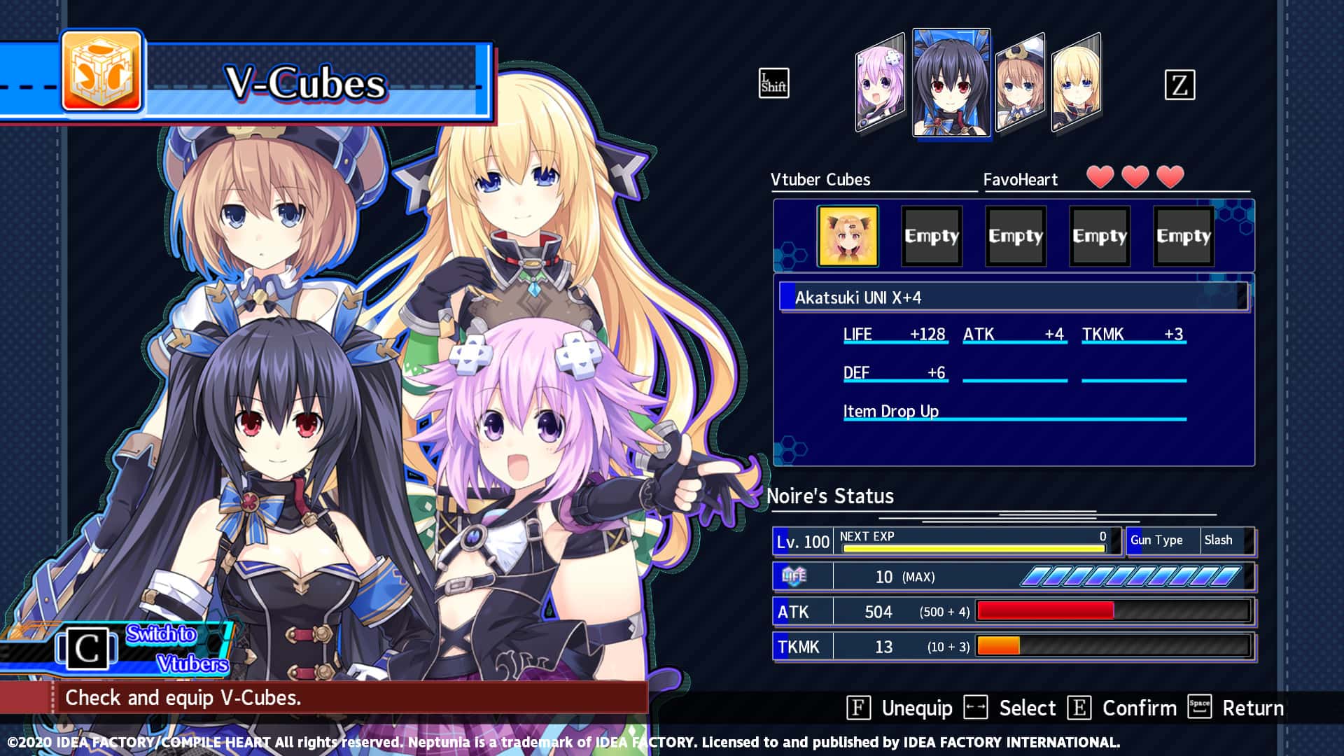 #1. Neptunia Virtual Stars - Akatsuki UNI Pack (GOG) 게시자: Idea Factory International