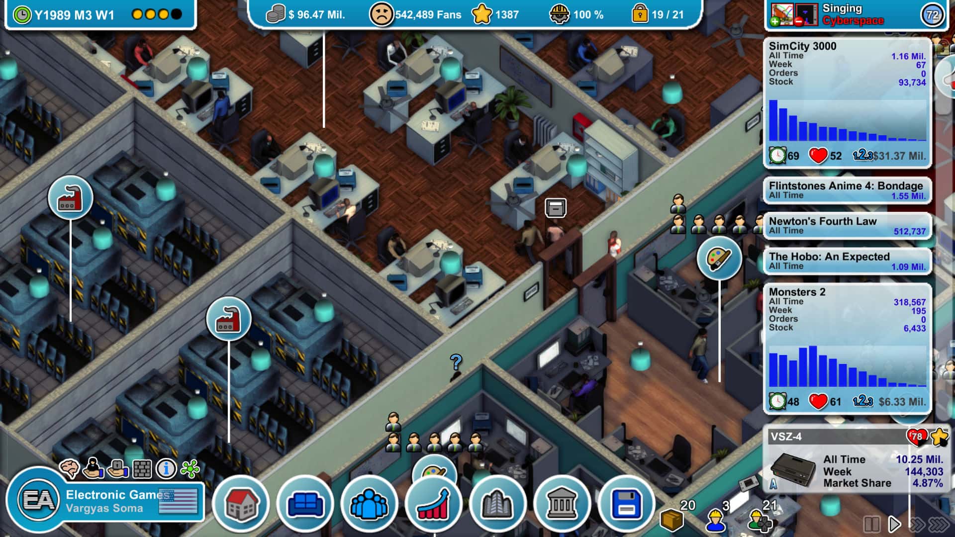 #4. Mad Games Tycoon (GOG) От: Eggcode