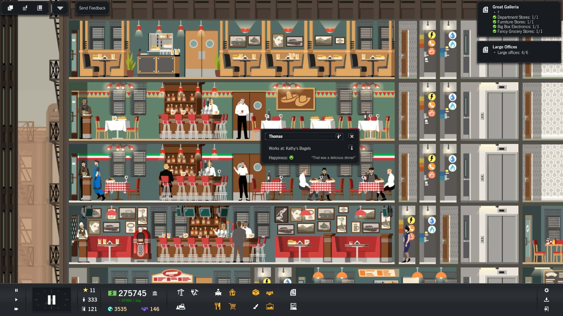 #5. Project Highrise (GOG) Podle: Kasedo Games