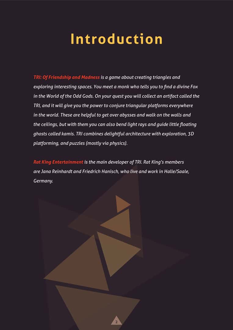 #6. TRI Original Soundtrack + Artbook (GOG) Bởi: Rat King Entertainment