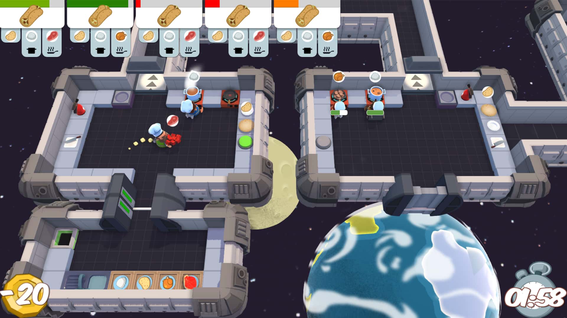 #2. Overcooked: Gourmet Edition (GOG) От: Team17 Digital LTD.