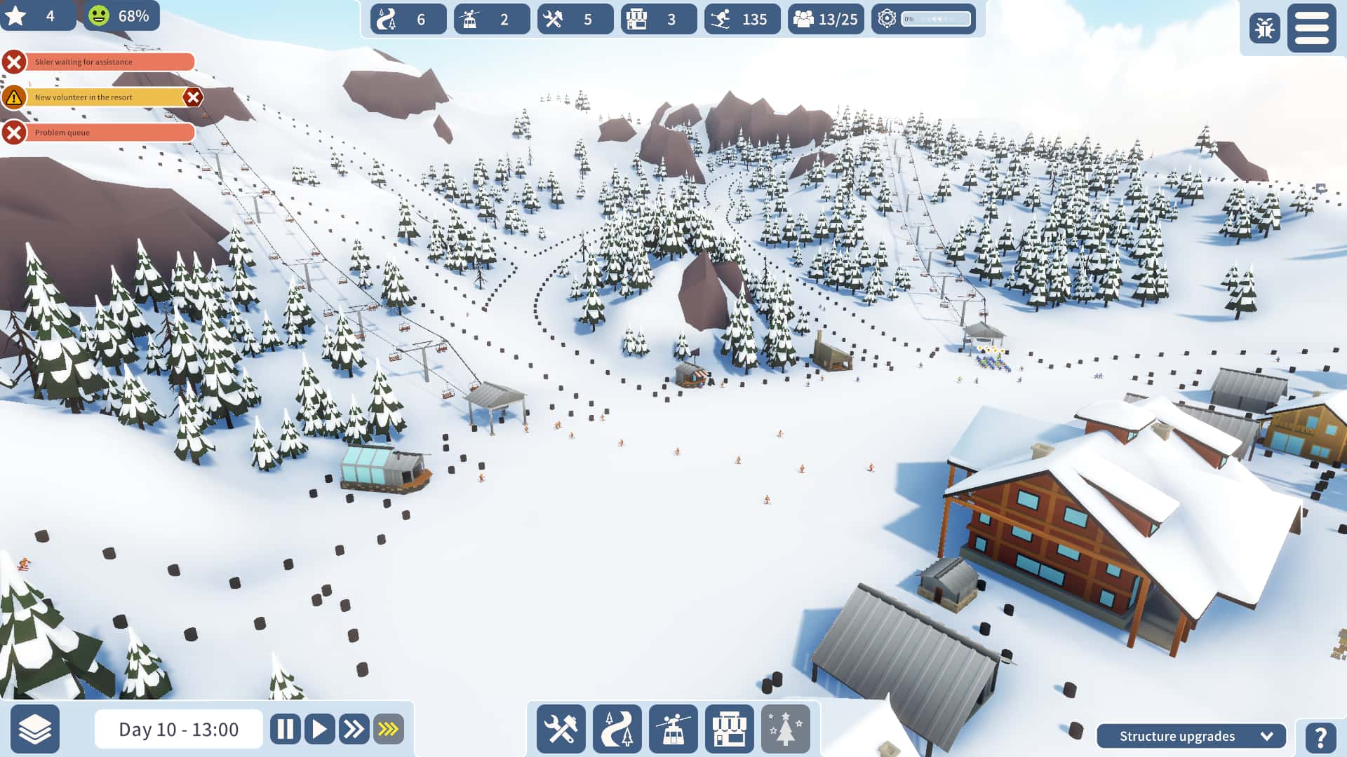 #2. Snowtopia: Ski Resort Builder (GOG) 由: Goblinz Publishing