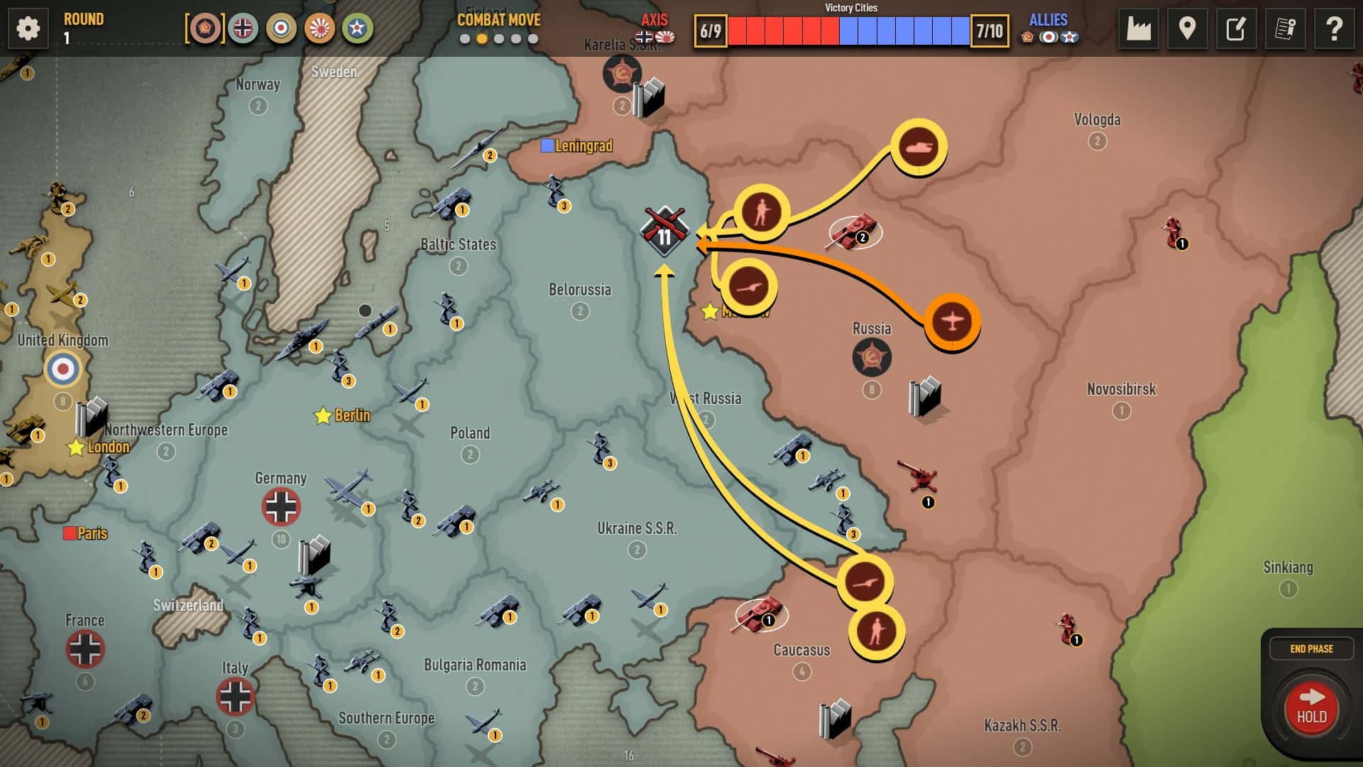 #2. Axis & Allies 1942 Online (GOG) โดย: Beamdog