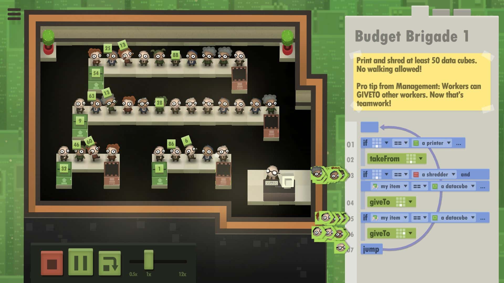 #8. 7 Billion Humans (GOG) 由: Tomorrow Corporation