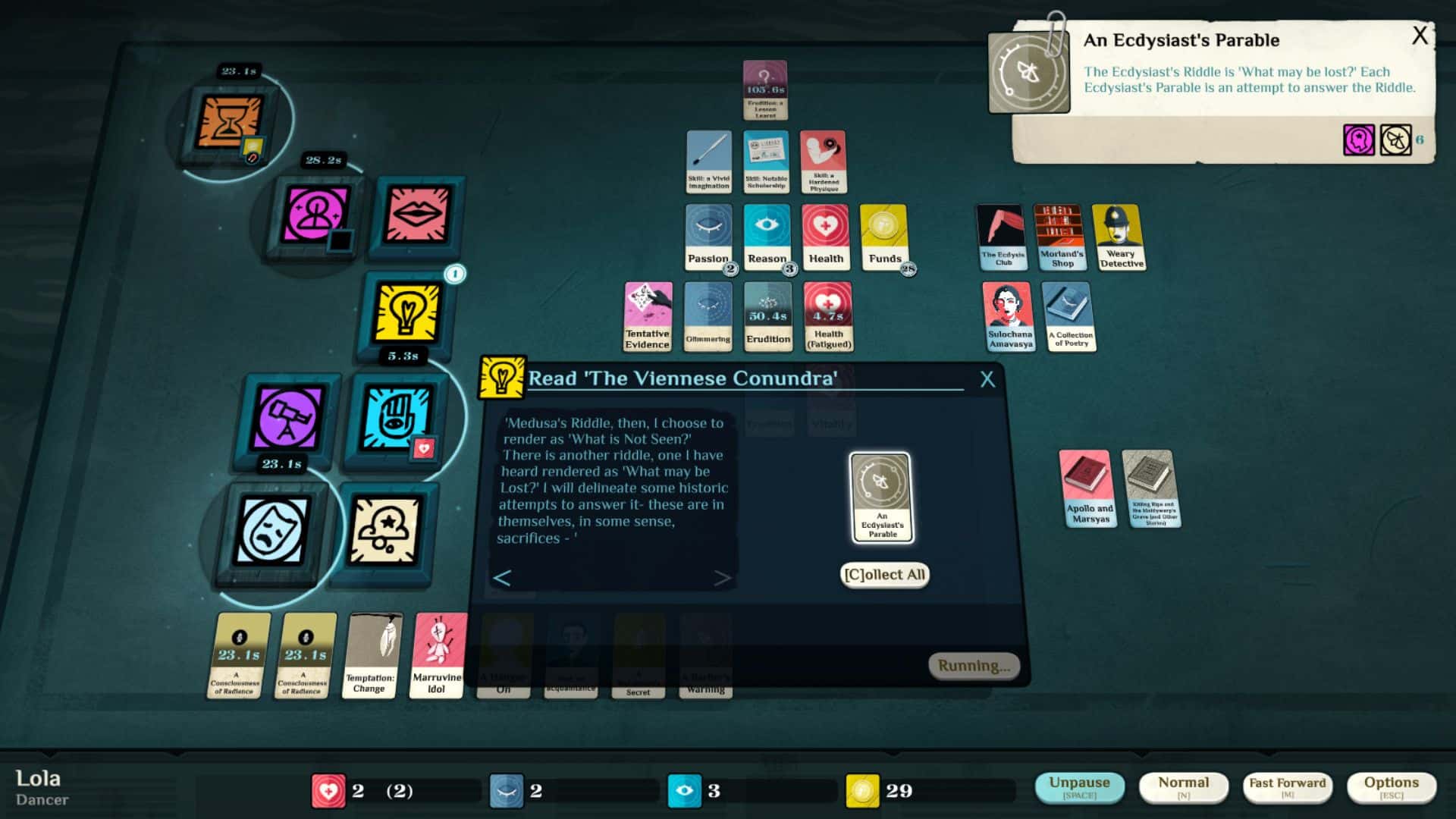 #8. Cultist Simulator: The Dancer (GOG) Door: Weather Factory